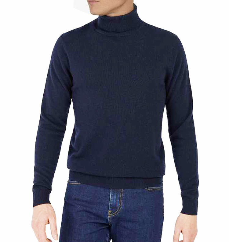 Chinese Turtleneck Sweater Manufacturer 100% Cashmere Sweater custom Men's Knitted Turtle Neck Plain Sweater