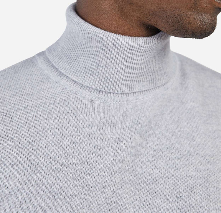 Chinese Turtleneck Sweater Manufacturer 100% Cashmere Sweater custom Men's Knitted Turtle Neck Plain Sweater