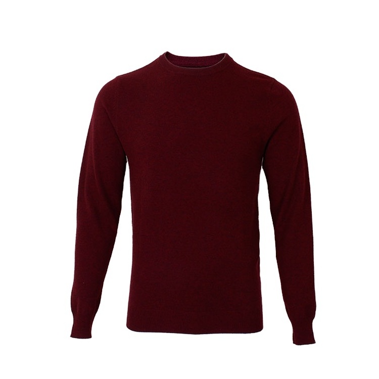 Anti-pilling angora wool sweater for men