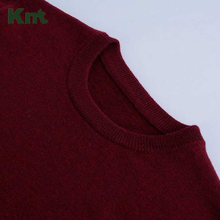 Anti-pilling angora wool sweater for men