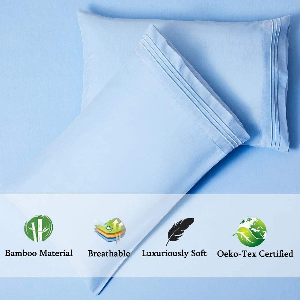 queen size classic bamboo softest bed sheet and pillow cases from China factory