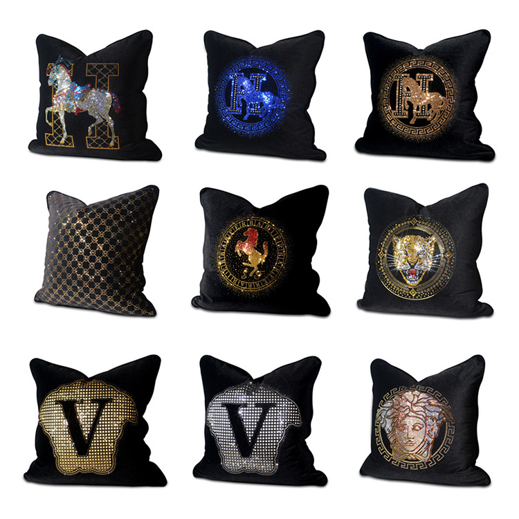 European velvet hot diamond Cushion cases cushion cover