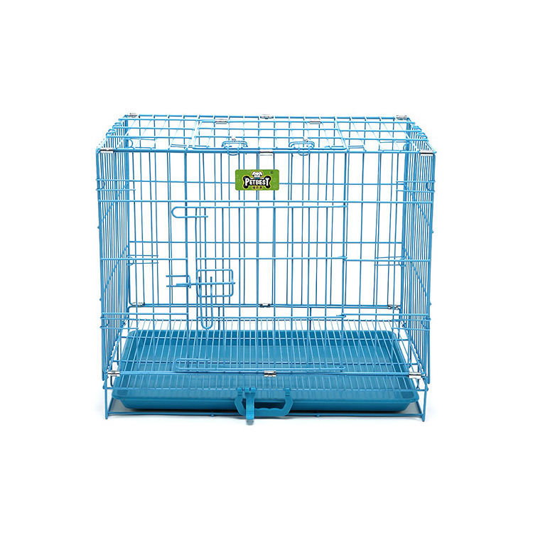 Foldable Suitcase Wire Metal Folding Pet Cage Crate Dog Kennel