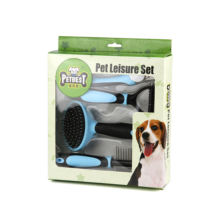 Fashion Professional Dog Hair Brush Pet Grooming Set