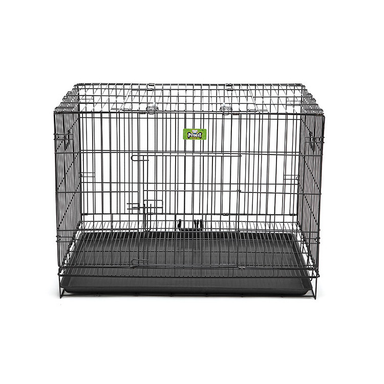 Foldable Suitcase Wire Metal Folding Pet Cage Crate Dog Kennel