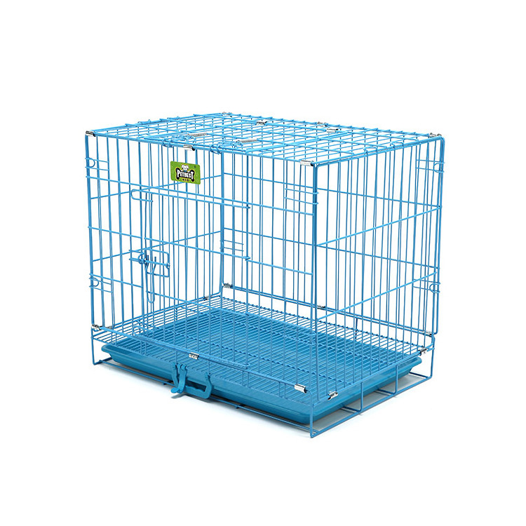 Foldable Suitcase Wire Metal Folding Pet Cage Crate Dog Kennel