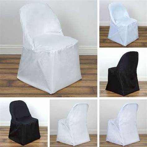 Wholesale Church Party White Banquet Folding Chair Covers for Wedding