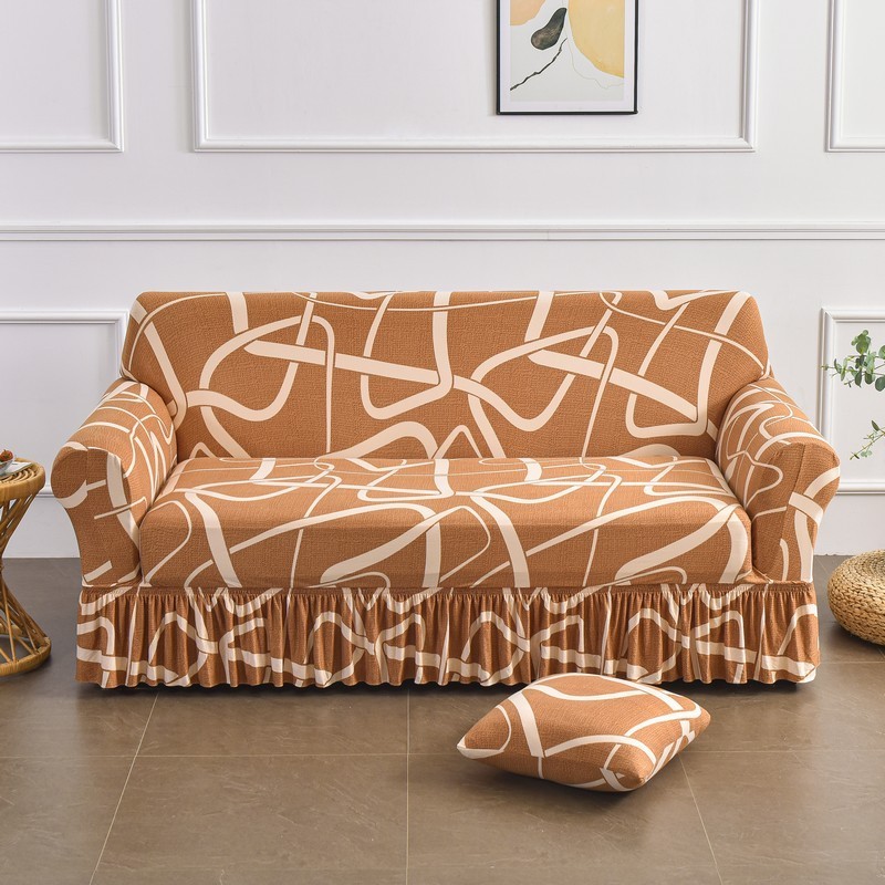 Pattern designer sofa cover couch The cat catches back sofa cover outdoor  stretch Skirt Printed Sofa cover