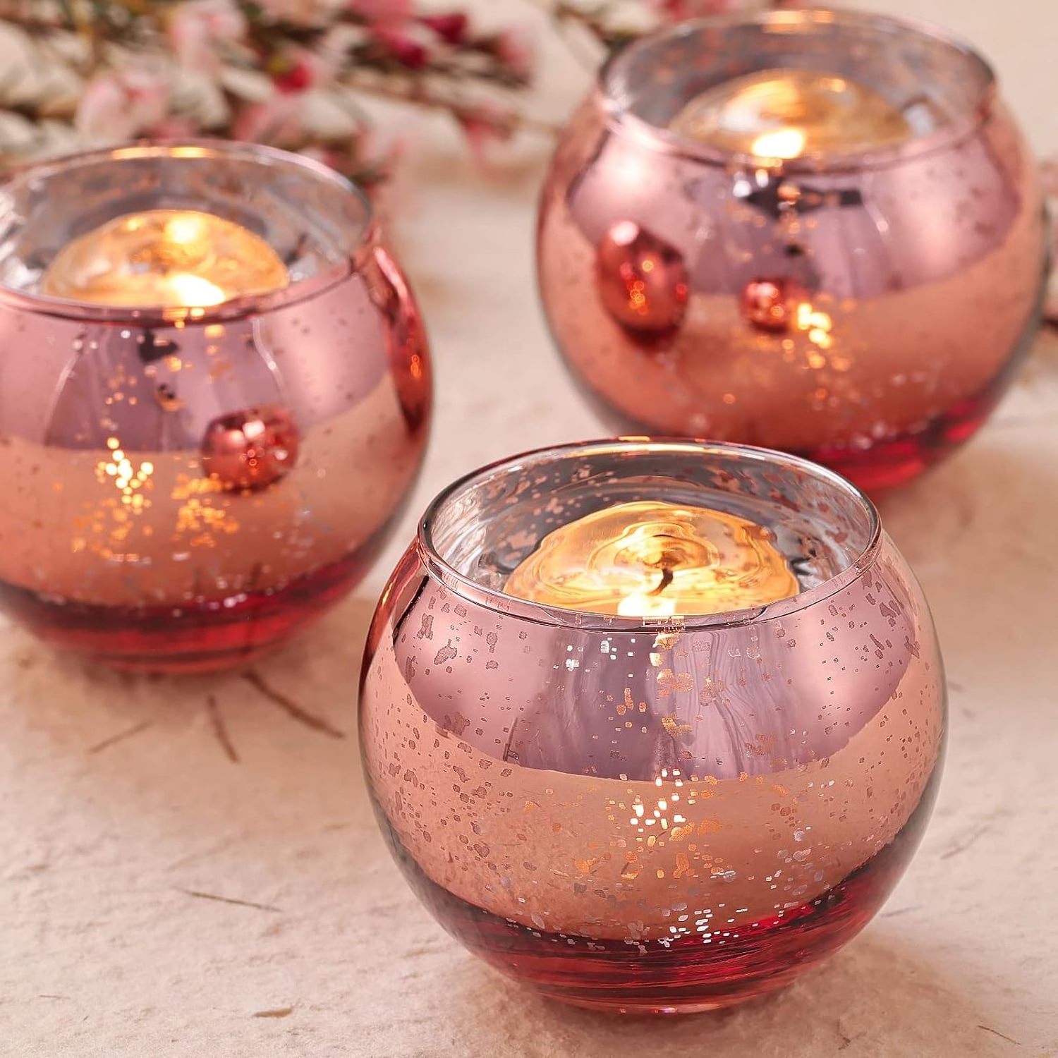 Clear Votive Candle Holders for Table Centerpieces Round Glass Tealight Candle Holders clear crystal Bulk for Wedding Decor