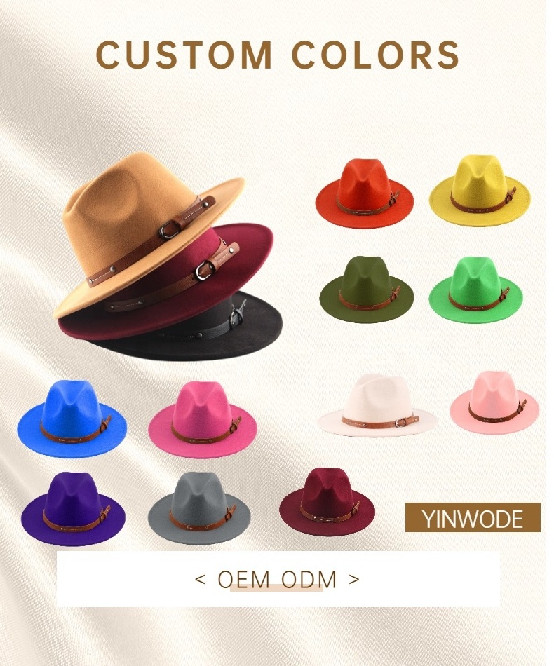 MANUFACTURER  white stylish winter fluffy animal juzz hat wool  felt fedora hard cowboy WINTER JAZZ PANAMA hats for women