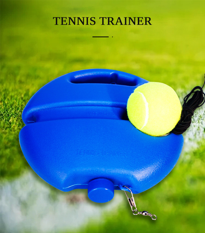 HOT-SALE Solo tennis practice training aid device exercise self spin hand grip anti-slip water sand base tennis trainer