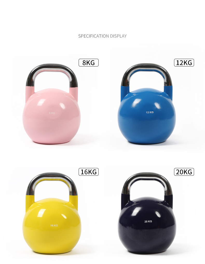 high quality 20lb 40lb cast iron kettlebell with customized logo and color