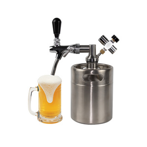 portable beer growler tap for 2L mini keg