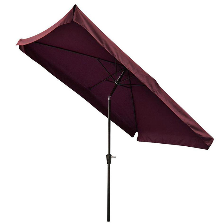 2023High Quality Custom Outdoor Parasol Rectangular Market Sunshade Patio Umbrella