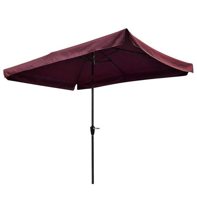 2023High Quality Custom Outdoor Parasol Rectangular Market Sunshade Patio Umbrella