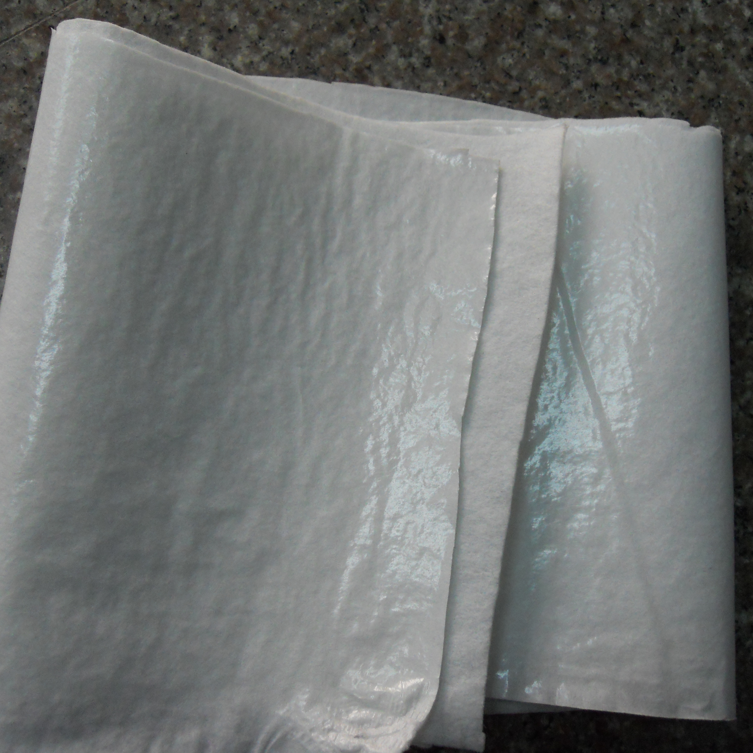 80gsm airlaid non-woven paper with pe film lamination