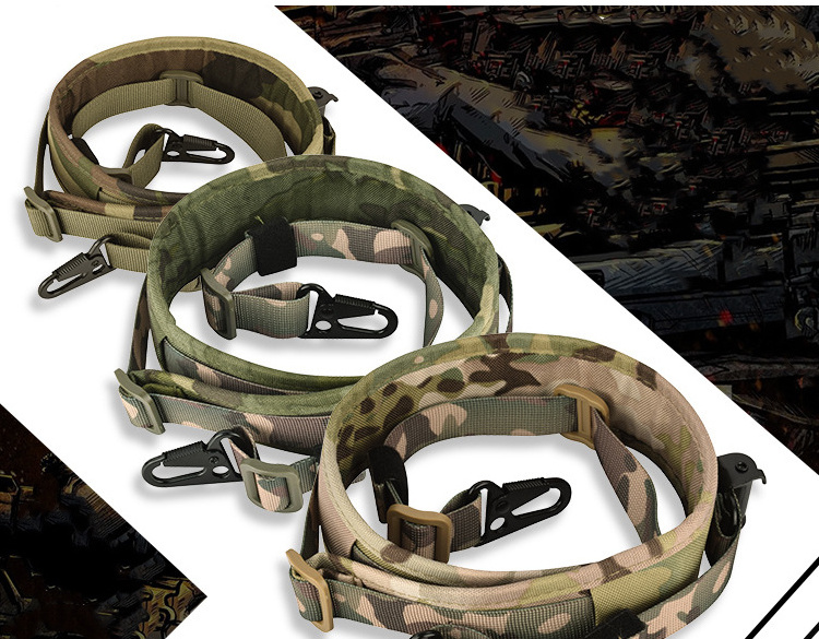 Tactical Sling Quick Adjust With Hk Hook,Shoulder Pad Sling Ar Sling For Hunting And Outdoor Keychain