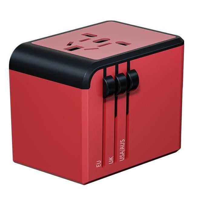 Novel design USB International Travel Adapter With mobile phone charger 3600MA 3USB 1Type-C Travel Charger Station