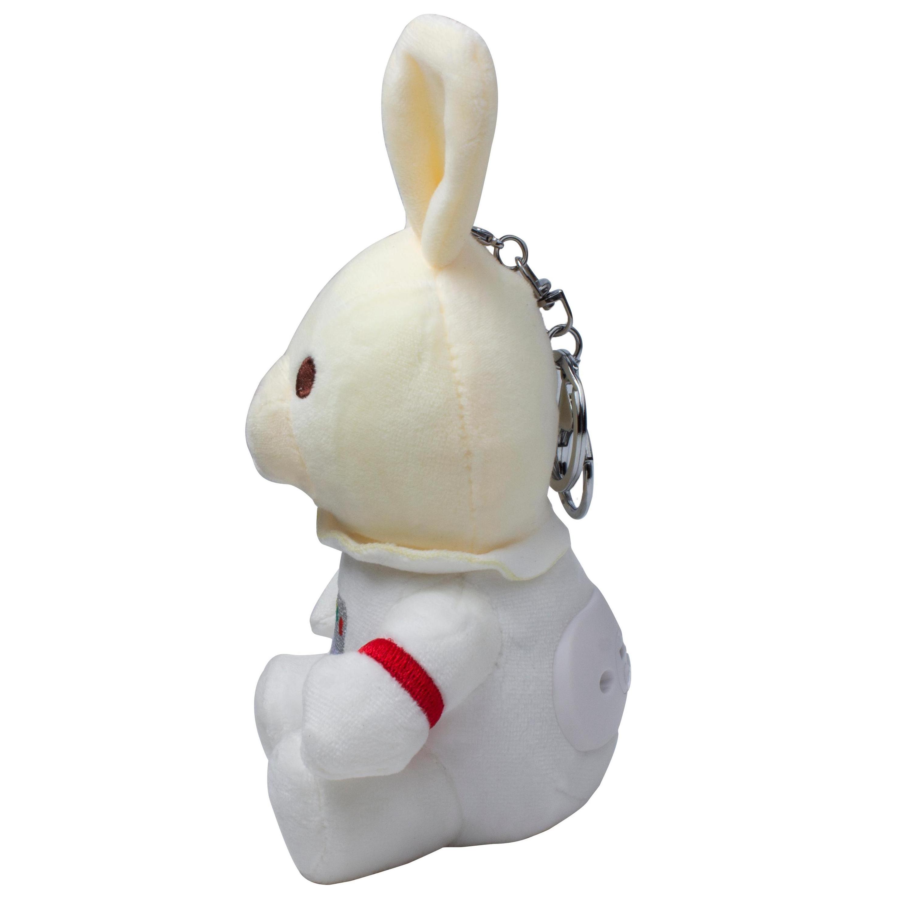 Plush Cartoon Gift little rabbit Doll Bluetooth Speaker with Plastic Key chain Pendant Wireless Bluetooth Speaker