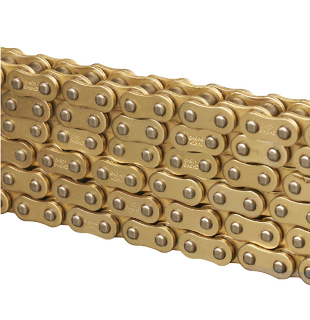 High Quality Motorcycle Chain Golden Color O Ring 428 428H 128L Motorcycle Roller Chain