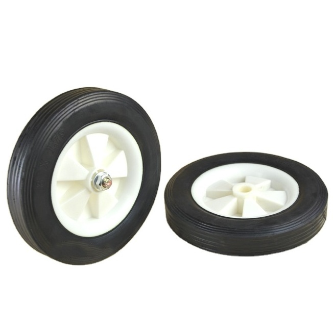 heavy duty wheelchair air compressor industrial 8 inch 200mm pulley rubber caster wheel