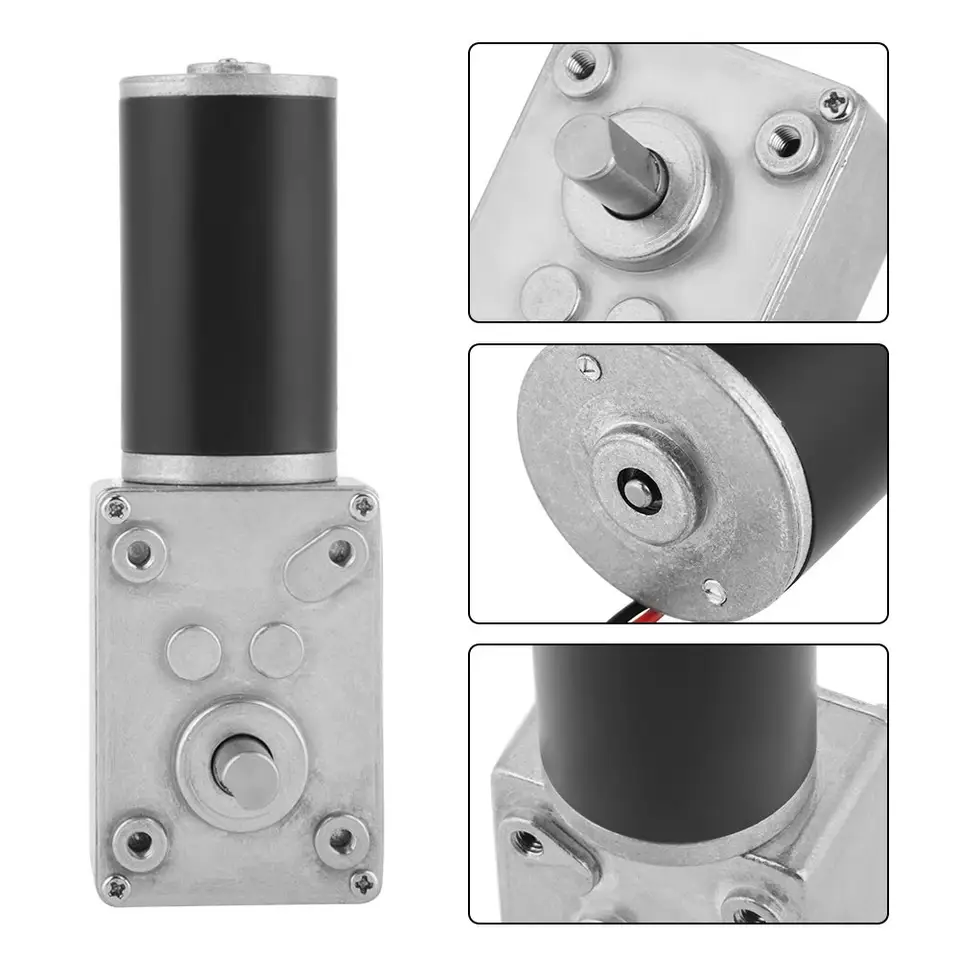 worm gear motor nylon High Torque 24V Volt DC Motor Reversed Reduction Self-Lock Extension Shaft Motor 5840-31ZY