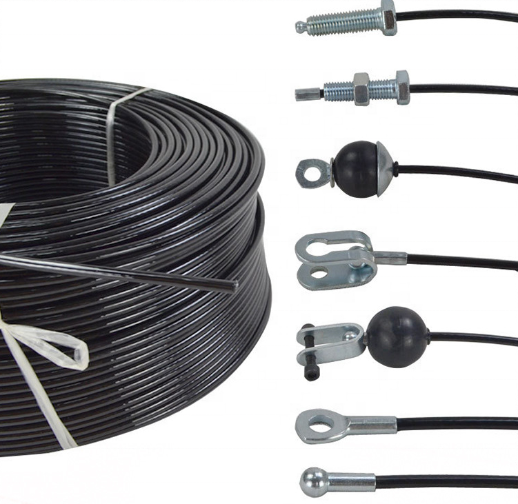 Factory directly 5mm pu black steel cables cable for fitness equipment