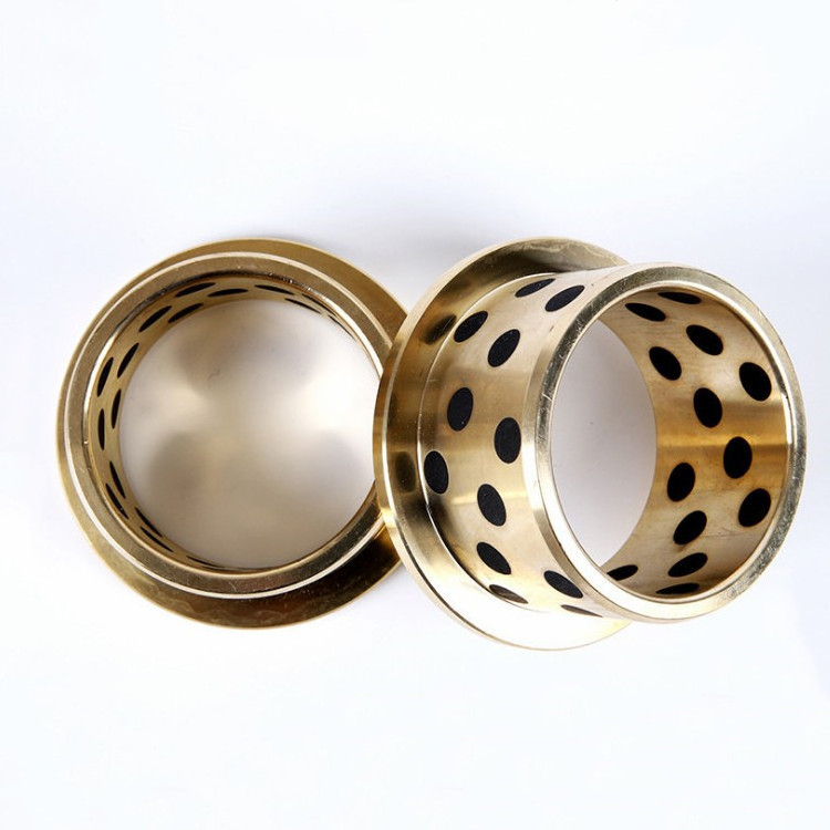 Flange Self Lubricating Bushes,Oiless Flange Bushing,Graphite Bronze Bushing