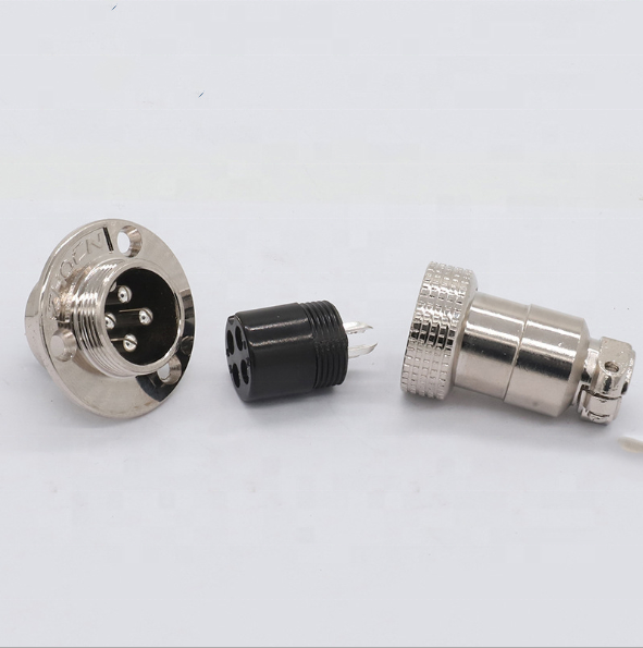 DF20 DF20-4 DF20-4P Waterproof Flange Male Socket Female Metal Aviation Pug Electrical Connector