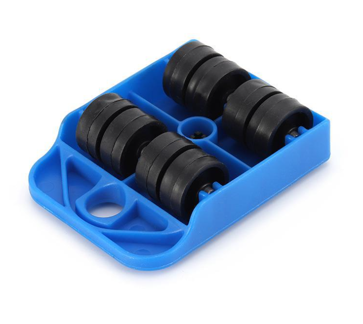 150KG Blue Transport Lifter 4 Wheeled Mover Roller  1 Wheel Bar Hand Easy Moving Sliders Furniture Accessories