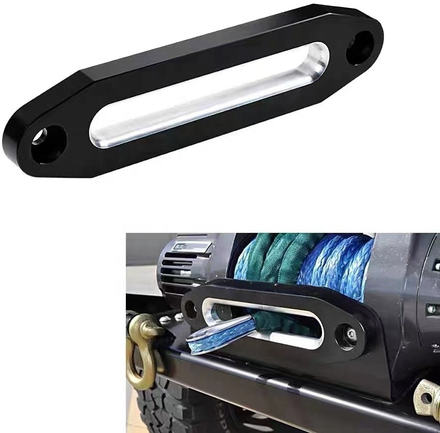 Factory 254mm aluminum cross country vehicle nylon cable winch cable hawse fairlead