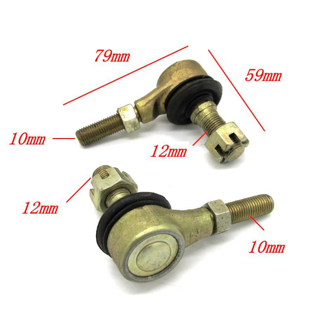 12mm tie rod end bearing M12x M10 ball joint for ATV UTV swing arm