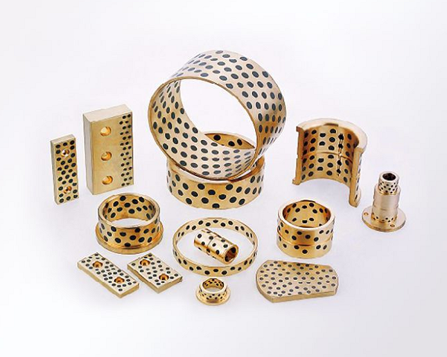 JDB All Sizes Self-Lubricating Linear Sleeve Sliding Bearing Oilite Graphite Brass Bronze Bushing