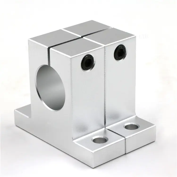 50mm Aluminium Alloy Smooth Linear Shaft Rod Support Slide Bearing Unit SK50