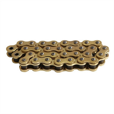 High Tensile Custom Golden Color O Ring 520 128L Motorcycle Roller Chain