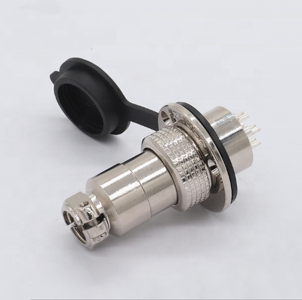 DF20 DF20-4 DF20-4P Waterproof Flange Male Socket Female Metal Aviation Pug Electrical Connector