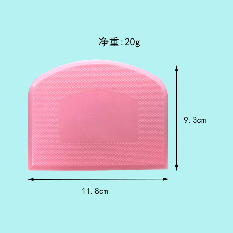 Hot-Selling Silicone Soft Dough Cutter High Quality Baking Pastry Tool Cake Cream Scraper Plastic Dough Scraper