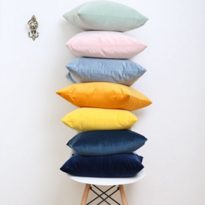 Promotional Solid Color Velvet Cushion Cover Super Soft Decorative Velvet Cushion Cover