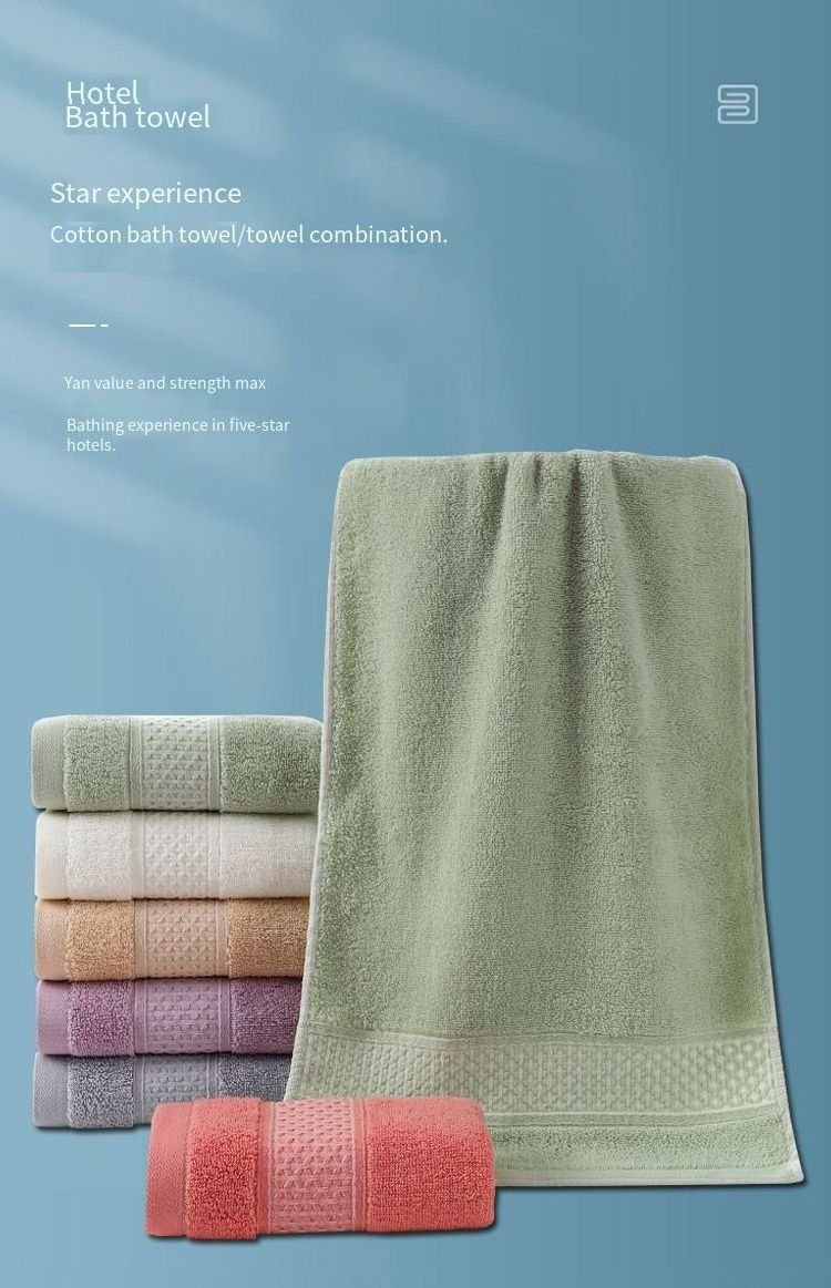 Wholesale High Quality Customized Logo Comfortable Household Absorbent Coral Fleece Bath Face Towel Set