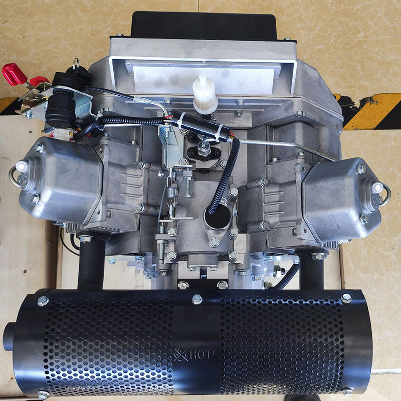 Euro 5 certificate 997cc 22 HP 16kw 3000/3600 rpm air cooled  Electric Start 2 cylinder small diesel engine