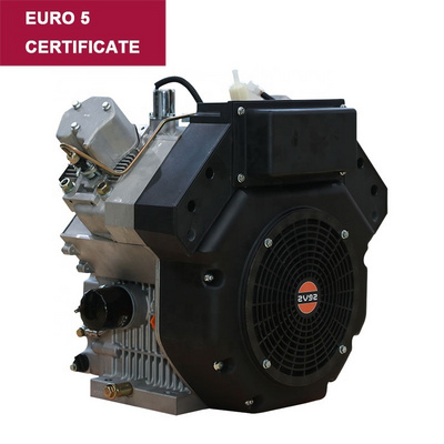 Euro 5 certificate 997cc 22 HP 16kw 3000/3600 rpm air cooled  Electric Start 2 cylinder small diesel engine