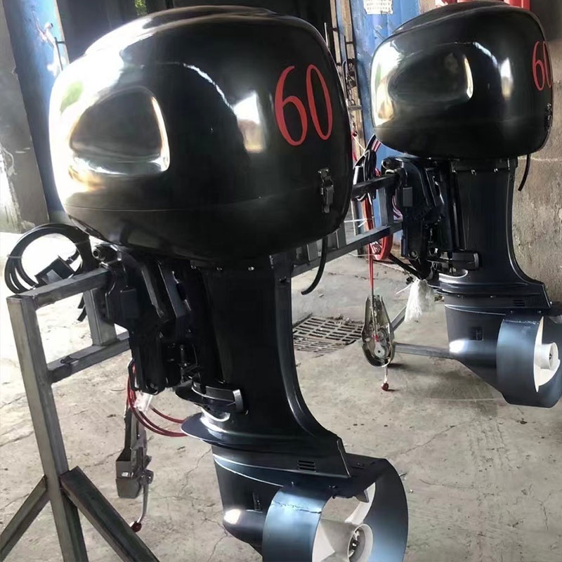 wholesale price 60 hp electric start 4 stroke 3 cylinder water cooled diesel outboard motor with 22inch long leg for marine boat