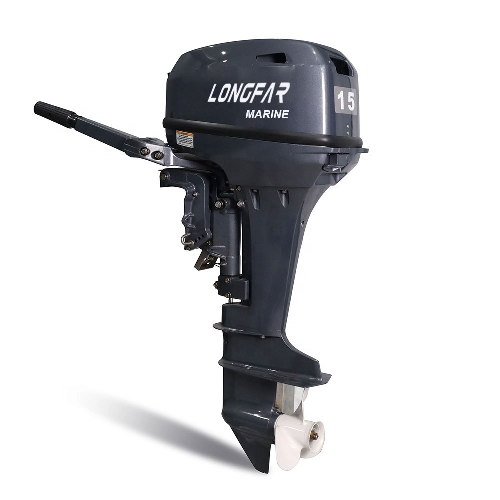 Factory price T15 outboard motor 2-stroke for sale gasoline outboard motor compatible with TOHATSU