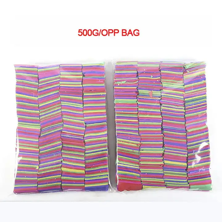 Eco-friendly Safe Wedding 2* 5cm Throwing Flame Retardant Rectangle Biodegradable Paper Confetti