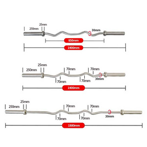 Rouser Technical Straight Bars Custom Logo 1.5m 1.8m Professional Gym Barbell Weight Lifting Curl Bar