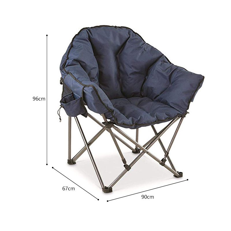 Rouser Outdoor Big Daddy Plush Chair Ultra-Light Portable Space Folding Oversized Club Camp Camping Moon Chair