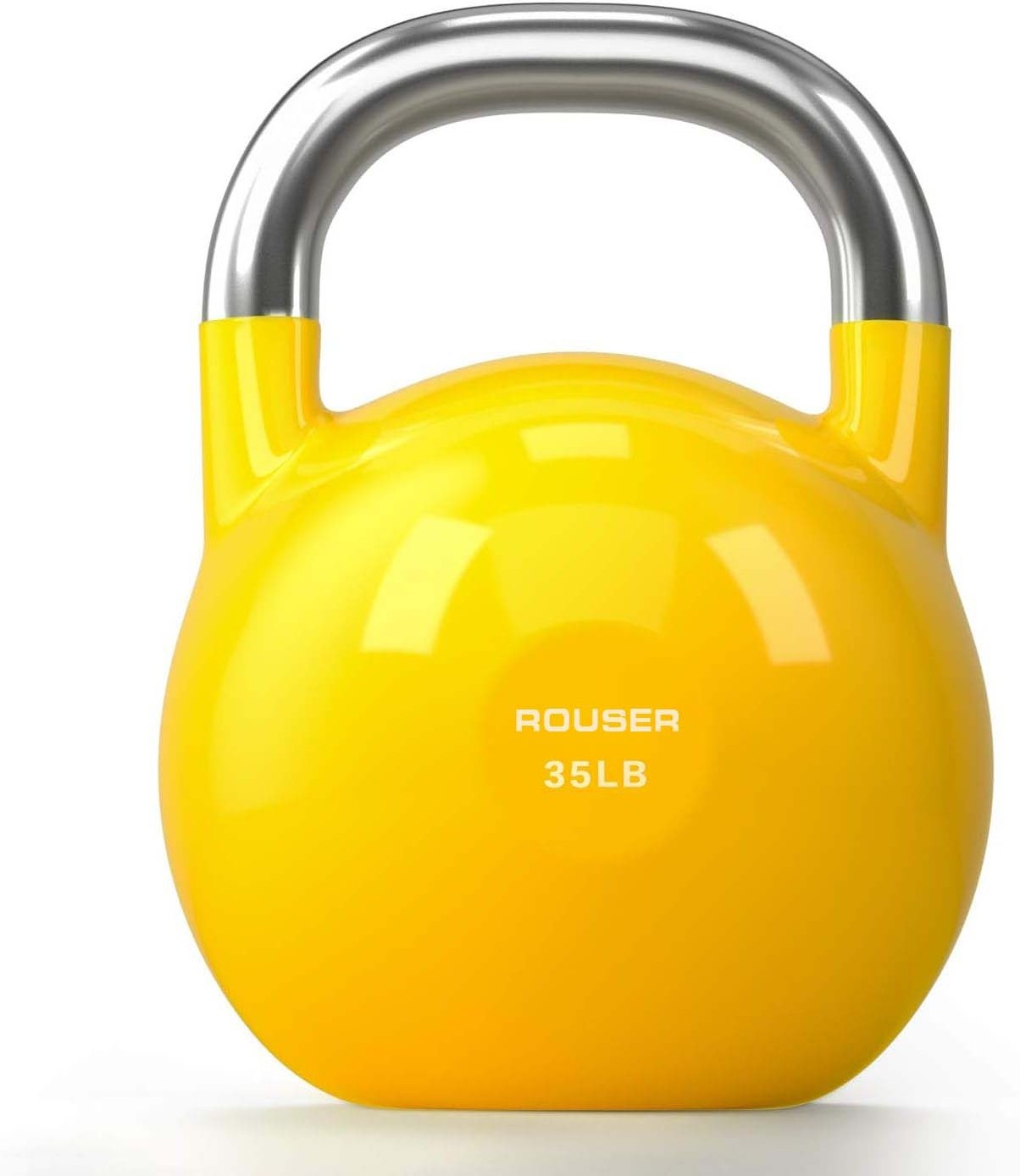 Rouser Fitness Pro Grade Alloy Steel Competition Kettlebell Handle Grip 10 15 20 25 30 35 40 45 LB Painting Kettlebell