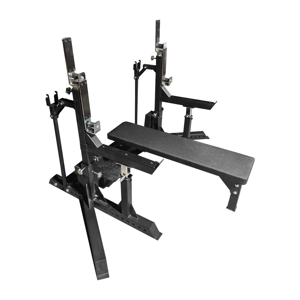 Rouser Fitness Bench Press Bench Customized Steel Logo Packing Color Material Bench Push Squat Combo RACK