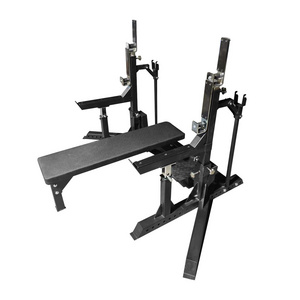 Rouser Fitness Bench Press Bench Customized Steel Logo Packing Color Material Bench Push Squat Combo RACK