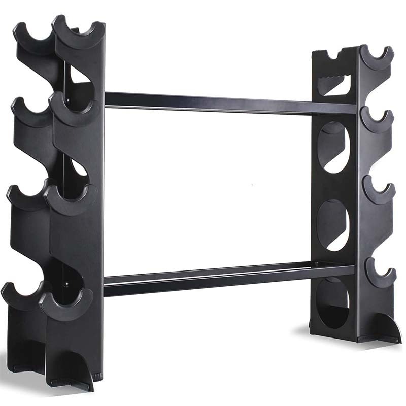 Rouser Fitness 2 Tier Dumbbell Rack Stand 500LBS 20.50 x 8.50 x 27.00 inch Home Gym Dumbbell Storage Steel Weight Rack